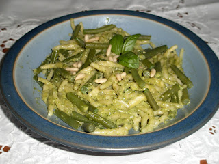  trofie al pesto con fagiolini