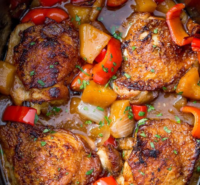 Etudl Recipes SLOW COOKER HAWAIIAN PINEAPPLE CHICKEN