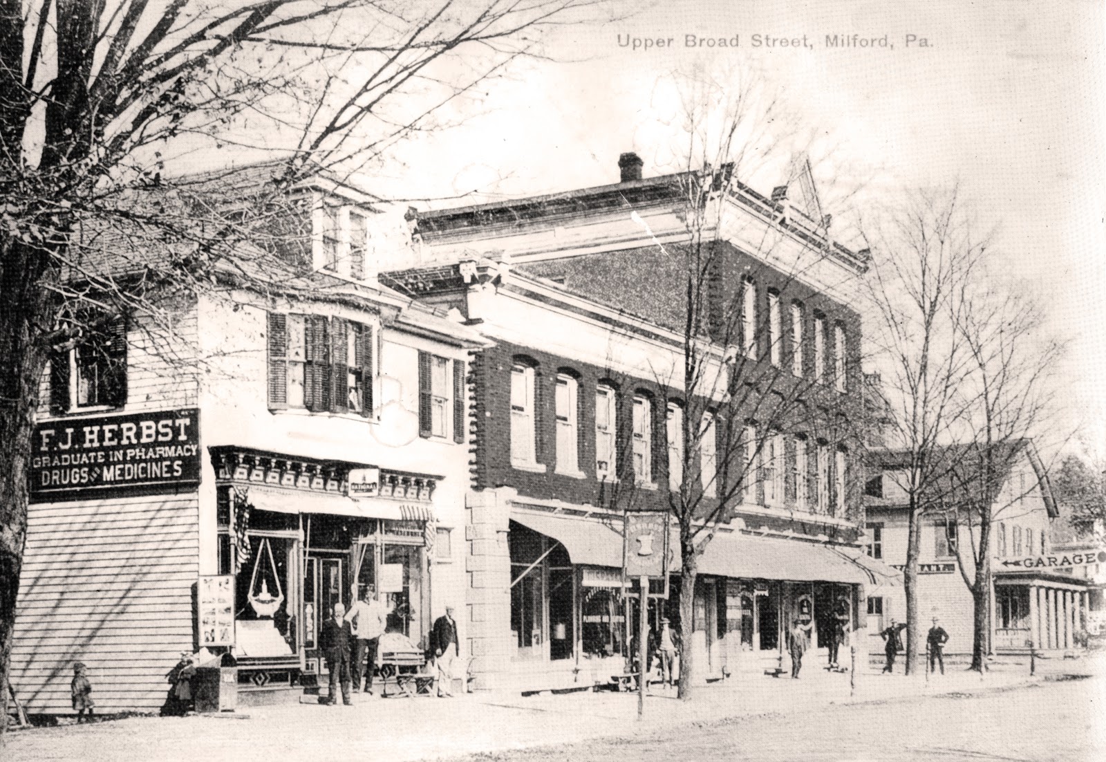 Minisink Valley Genealogy The Herbst Pharmacy, Fred J. Herbst, proprietor