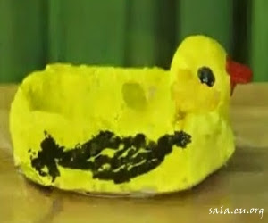 How to Make Handicrafts From Paper "Making Bags And Duck Sculptures"