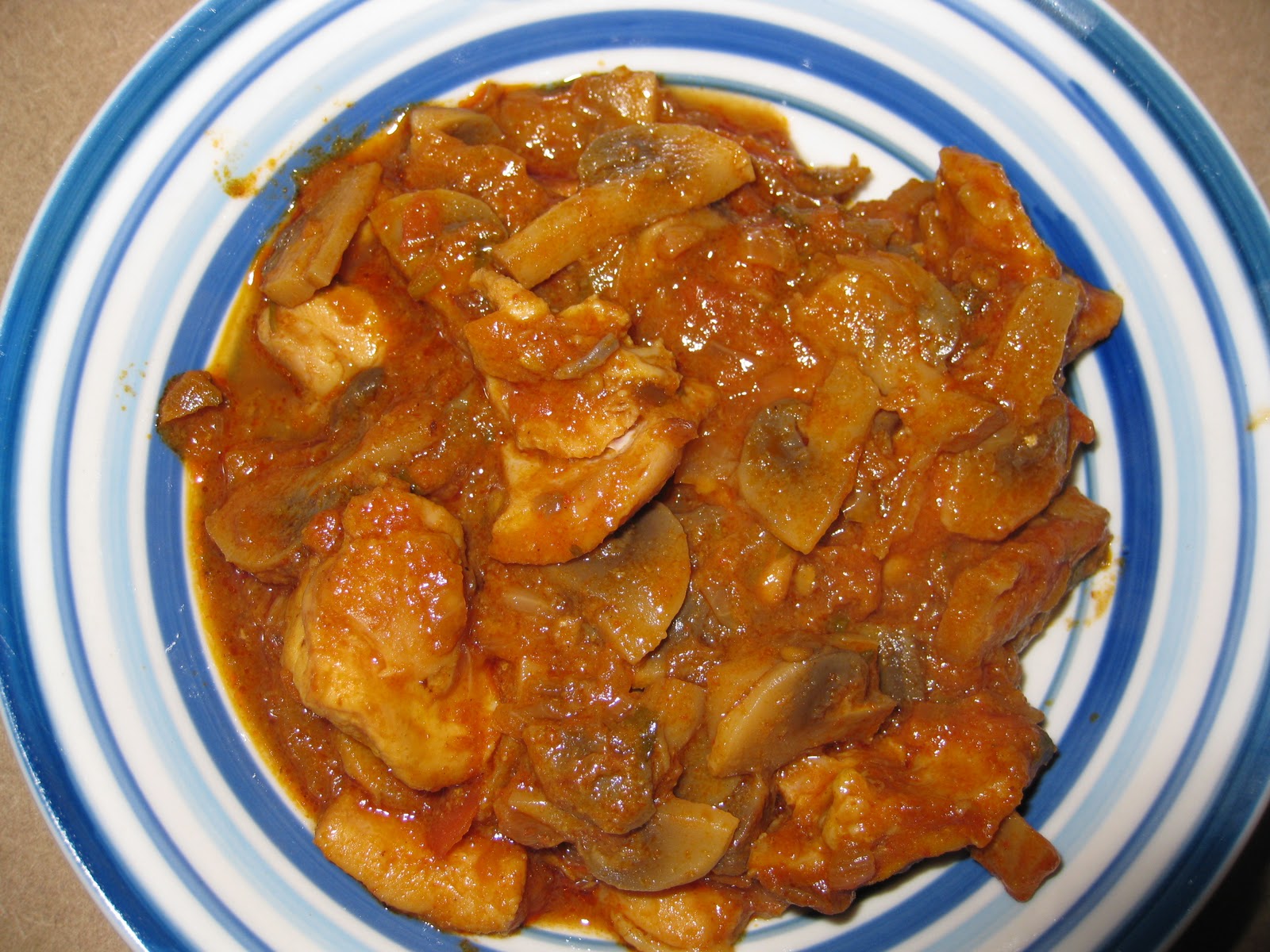 Authentic Indian Recipes MUSHROOM CHICKEN