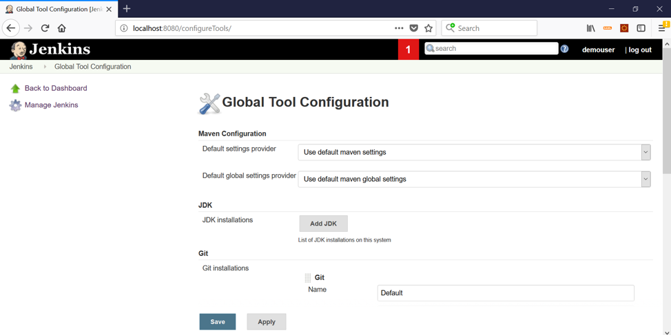 Programming for beginners: Jenkins: Global Tool Configuration