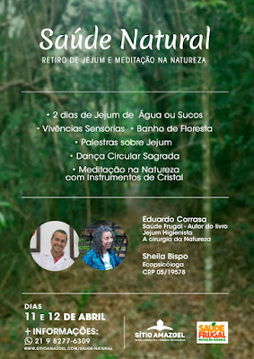 Retiro Saúde Natural ~ 2 dias de Jejum e Meditação na Natureza