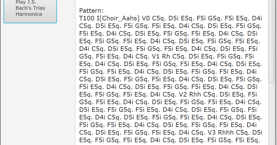 33 JFugue Tutorials: JFugue 33. J.S. Bach's Trias Harmonica (BWV 1072)