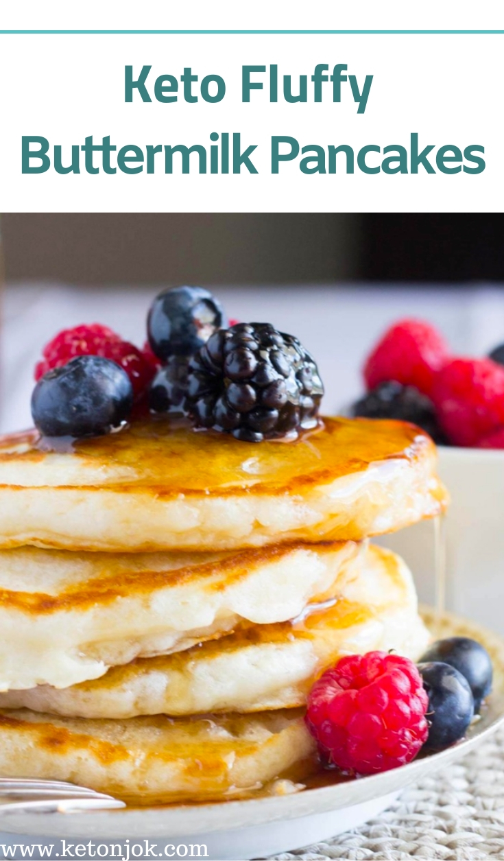 Keto Low Carb Fluffy Buttermilk Pancakes Recipe Joki's Kitchen