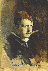 zorn anders portrait watercolor artist self etching swedish painter nu