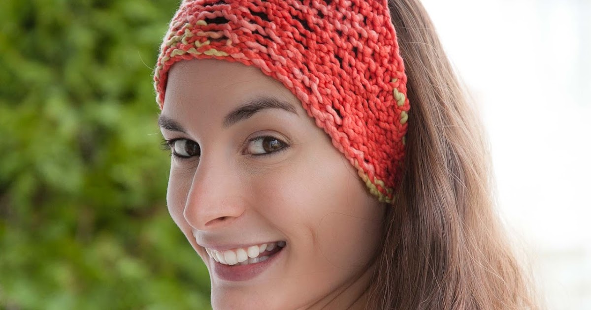 LOOM KNIT HEAD WRAP/BANDANNA Loom Knitting by This Moment is Good!