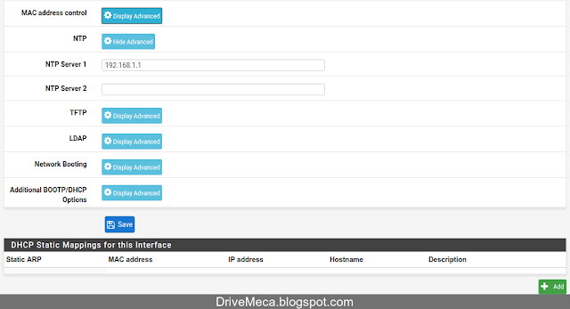 DriveMeca configurando DHCP server en firewall pfSense paso a paso