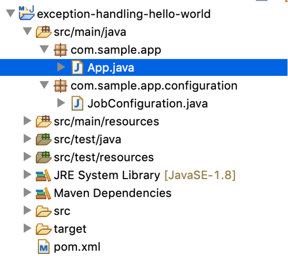Programming for beginners Spring Batch Basic Exception Handling