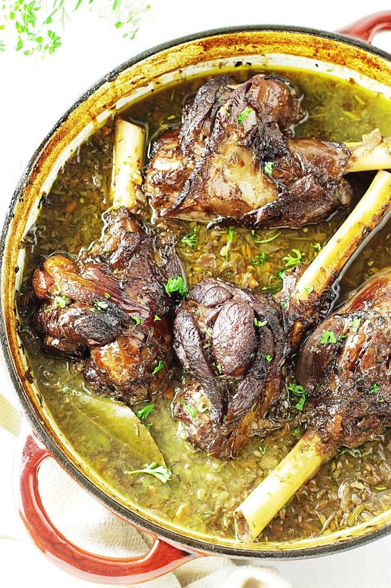 Braised Herb Lamb Shanks Easy Recipe Tasty