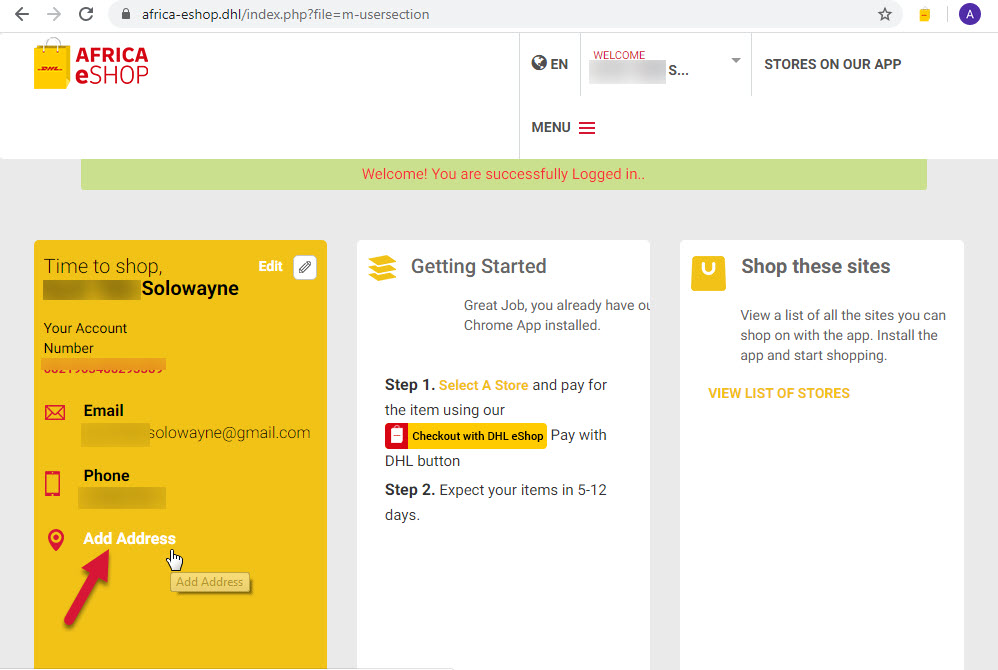 How to Buy on Amazon from Cameroon using DHL App Solowayne