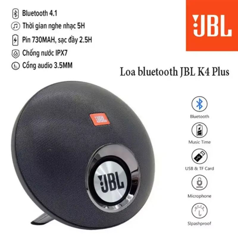 Loa Bluetooth JBL K4+, Loa Kiêm Sạc Dự Phòng, ÂM Bass Cực Mạnh, Âm Lượng Lớn, Pin Tới 4h Nghe Nhạc