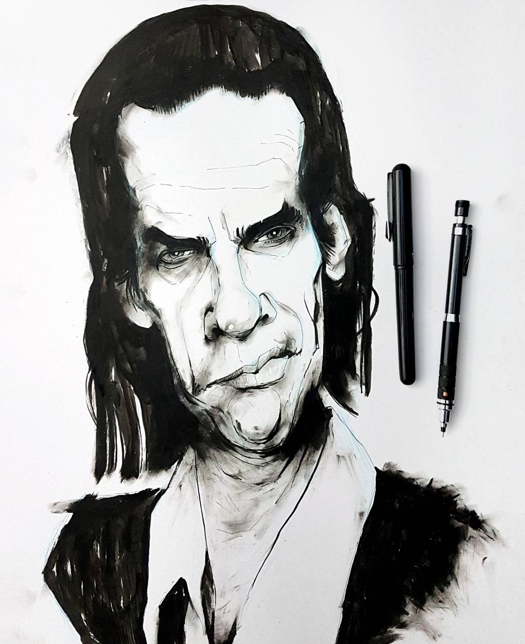 Nick Cave drawing