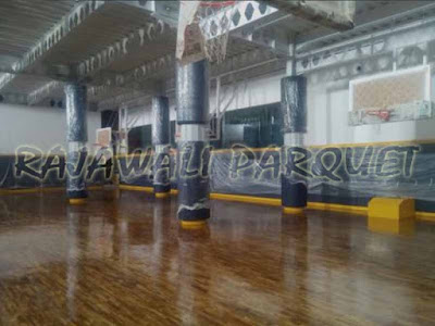 [ Project ] Pemasangan lantai kayu di sarana olahraga kota Surabaya