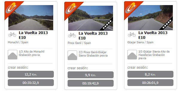 BKOOL Vídeo real La Vuelta 2013. Etapa 10 Alto Monachil Hazallanas Alto Hazallanas