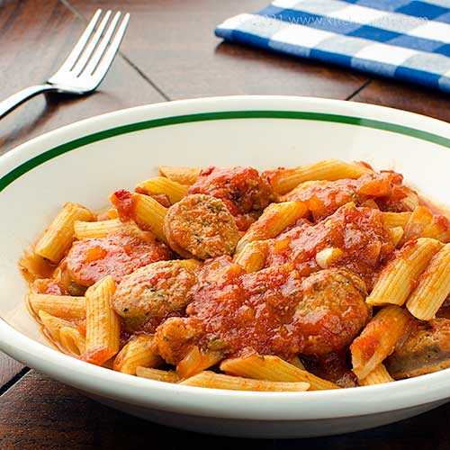 Kitchen Riffs Italian Sausage and Tomato Sauce