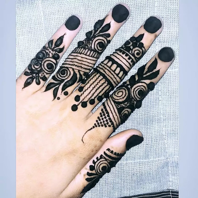 Mehndi or Henna for Fingers Designs Mehndi or Henna for Fingers Designs
