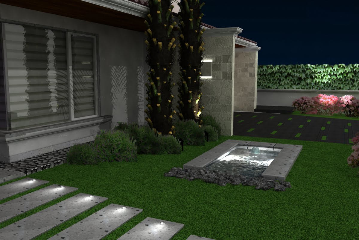 estudio GL: Renders de diseño exteriores para casa habitación.