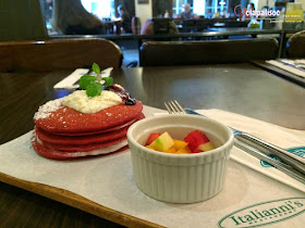 Red Velvet Pancake from Italianni's Breakfast Menu PH