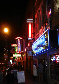 Broadway street in Nashville, TN