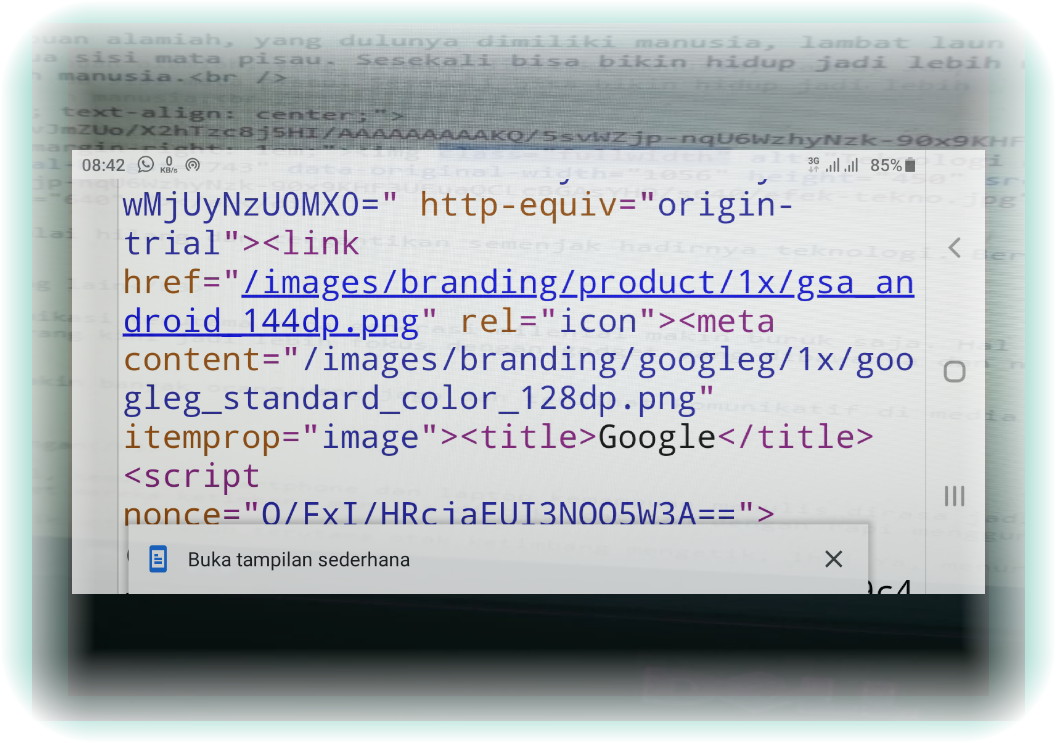 Mudah Banget Cara View Source Code Web Di Android Infolebih Com