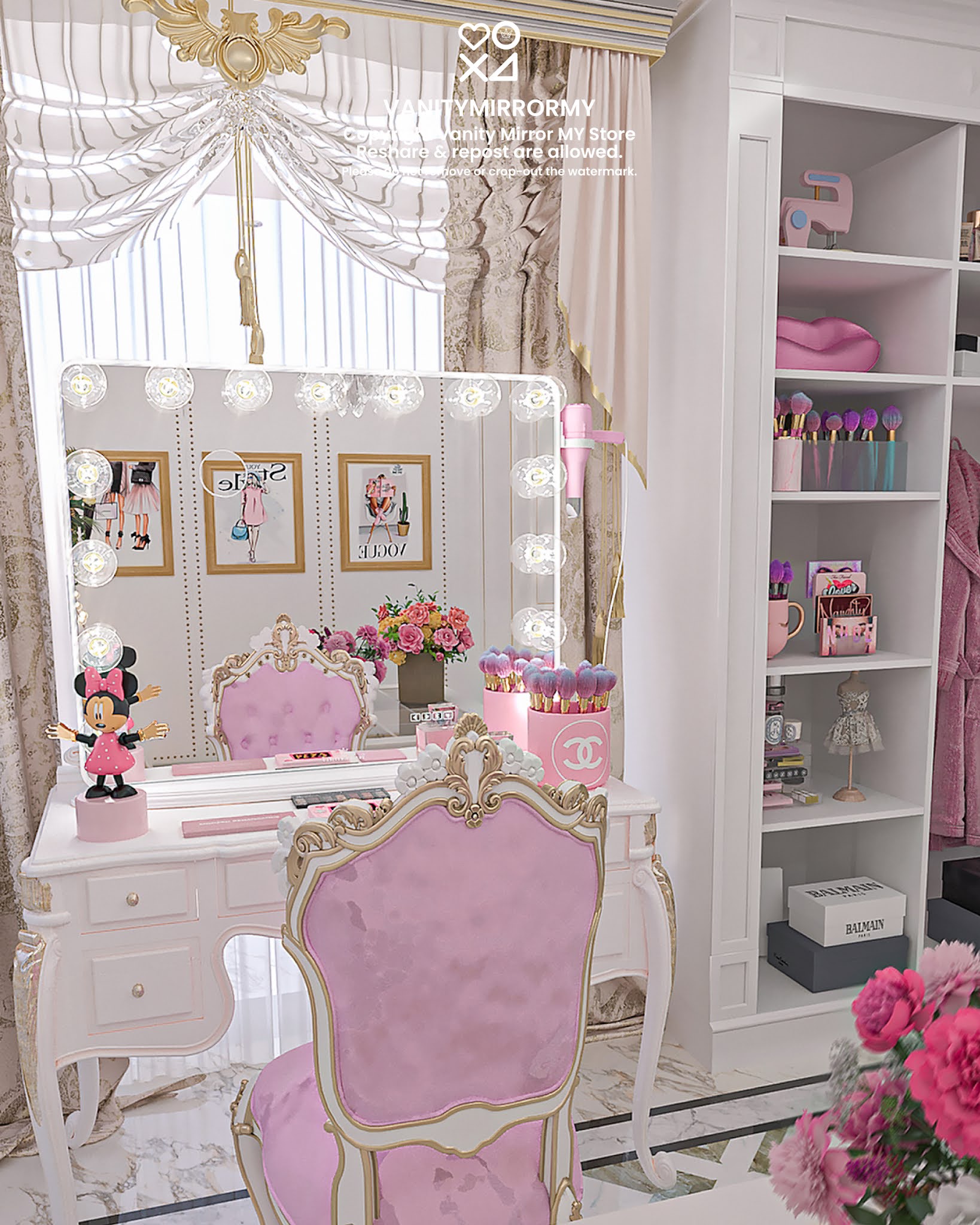 Cermin Vanity Mirror Malaysia Vanity Mirror Malaysia Termurah Murah