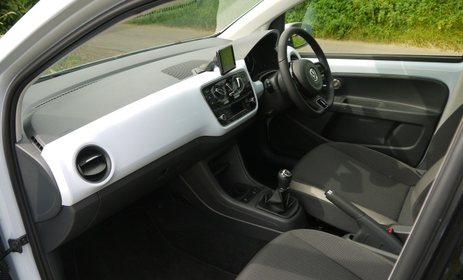 Volkswagen High Up BlueMotion five-door front interior
