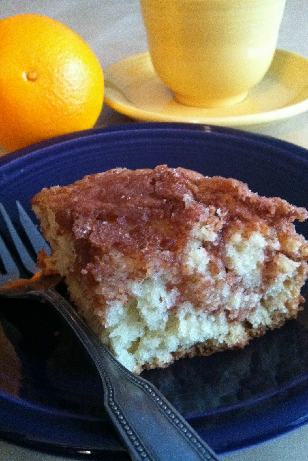 The Spatularettes Buttermilk Cinnamon Coffee Cake