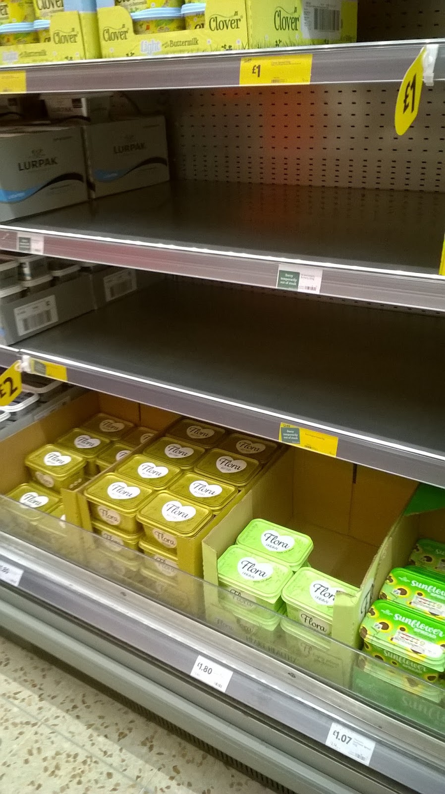 Small Treasures Empty Shelves and Bargain Meat