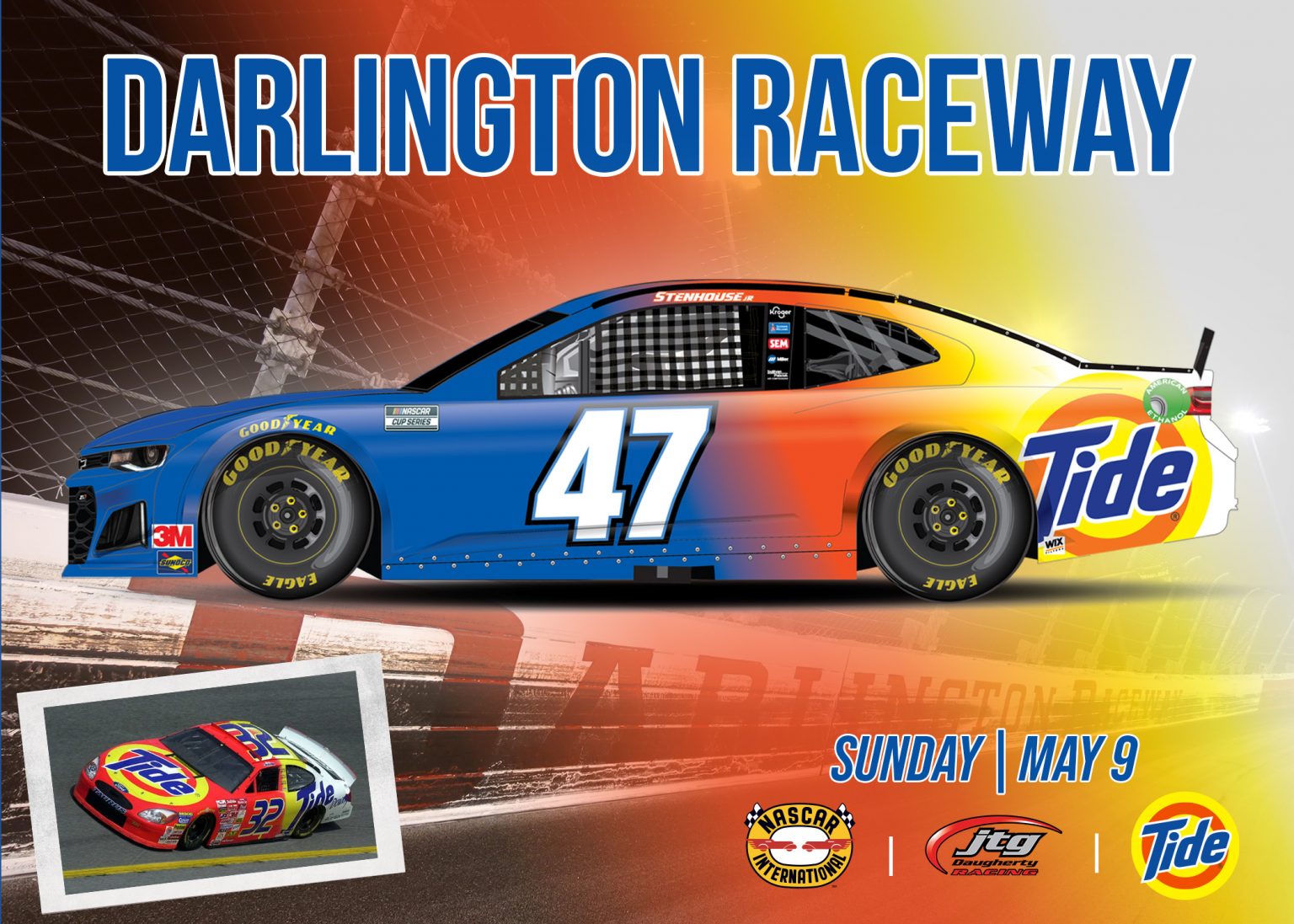 Tide, Stenhouse to honor Ricky Craven at Darlington - Stock Car Media