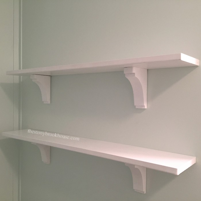 Corbels and shelves finished!