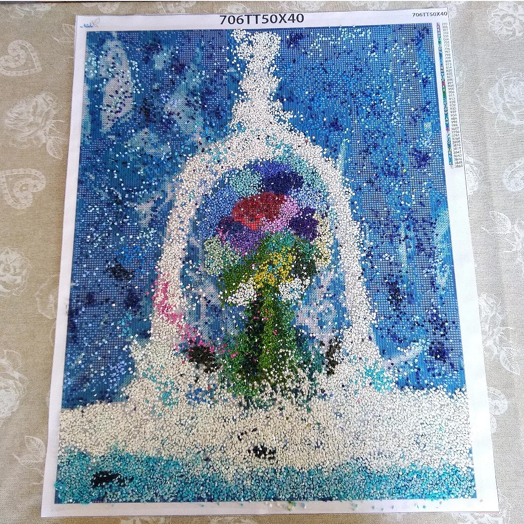 Castello di carte Collab Review Quadro con perline da Just Paint