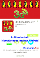 Mempercepat Internet Android 3G 4G Speed Booster