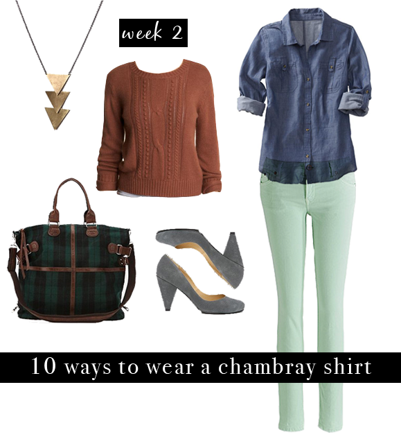 with an i.e.: Chambray Challenge: 10 Ways to Wear a Chambray Shirt