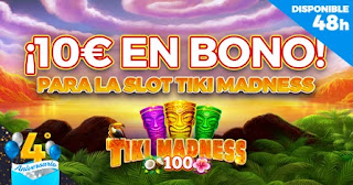 Paston 10€ Slot Tiki Madness de Amatic 18-19 julio 2021 Paston 10€ Slot Tiki Madness de Amatic 18-19 julio 2021