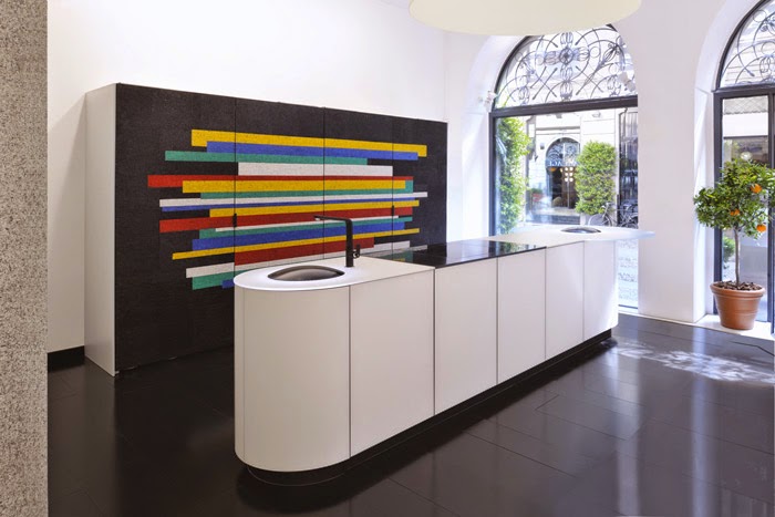 Creative Kitchen Design With Colorful Mosaic Tiles