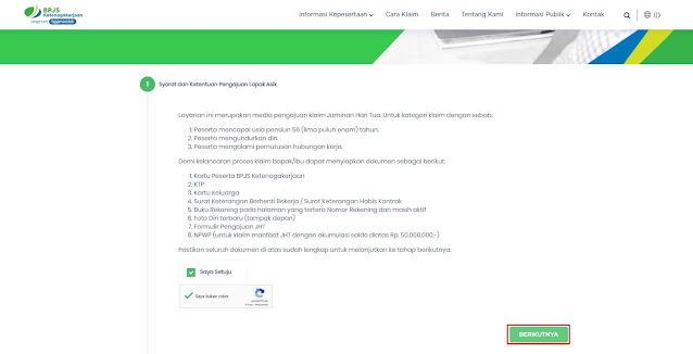 Cara mencairkan klaim JHT BPJS Online lewat hp