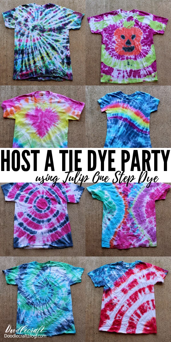 How To Host A Tie Dye T-Shirt Party!