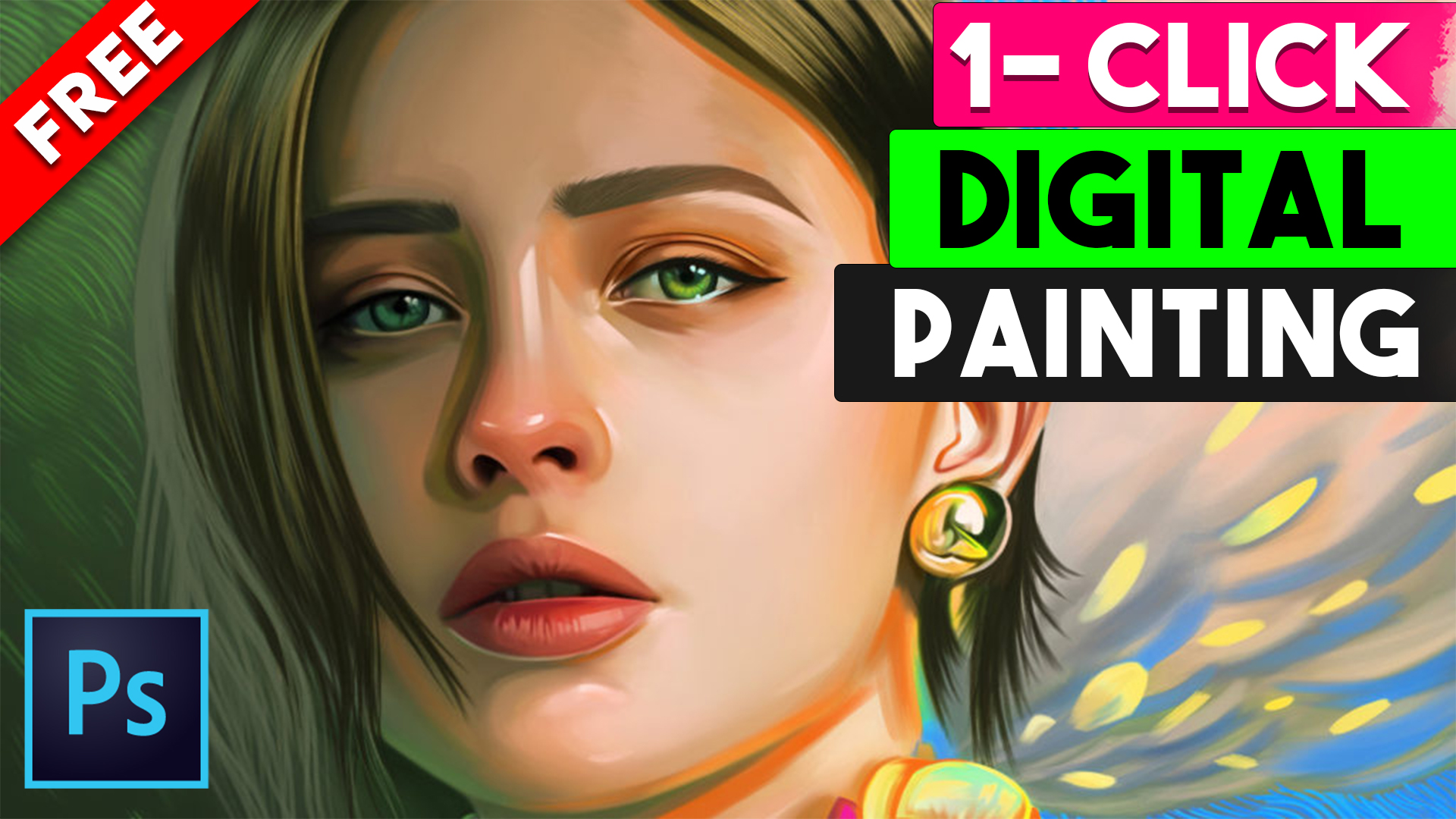 digital painting photoshop action