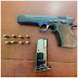   Ocupan pistola 45 ilegal durante allanamiento en Dajabón. 