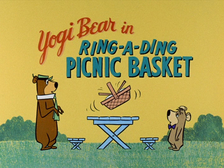 Yogi Bear - Ring-a-Ding Picnic Basket.