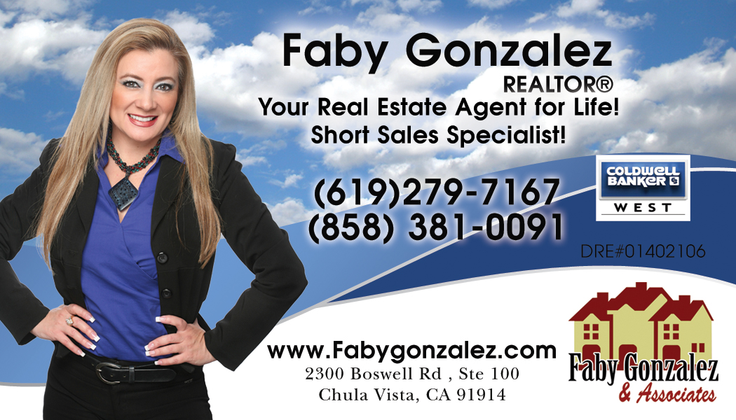FABY GONZALEZ REALTOR Chula Vista, Bonita & San Diego Real Estate