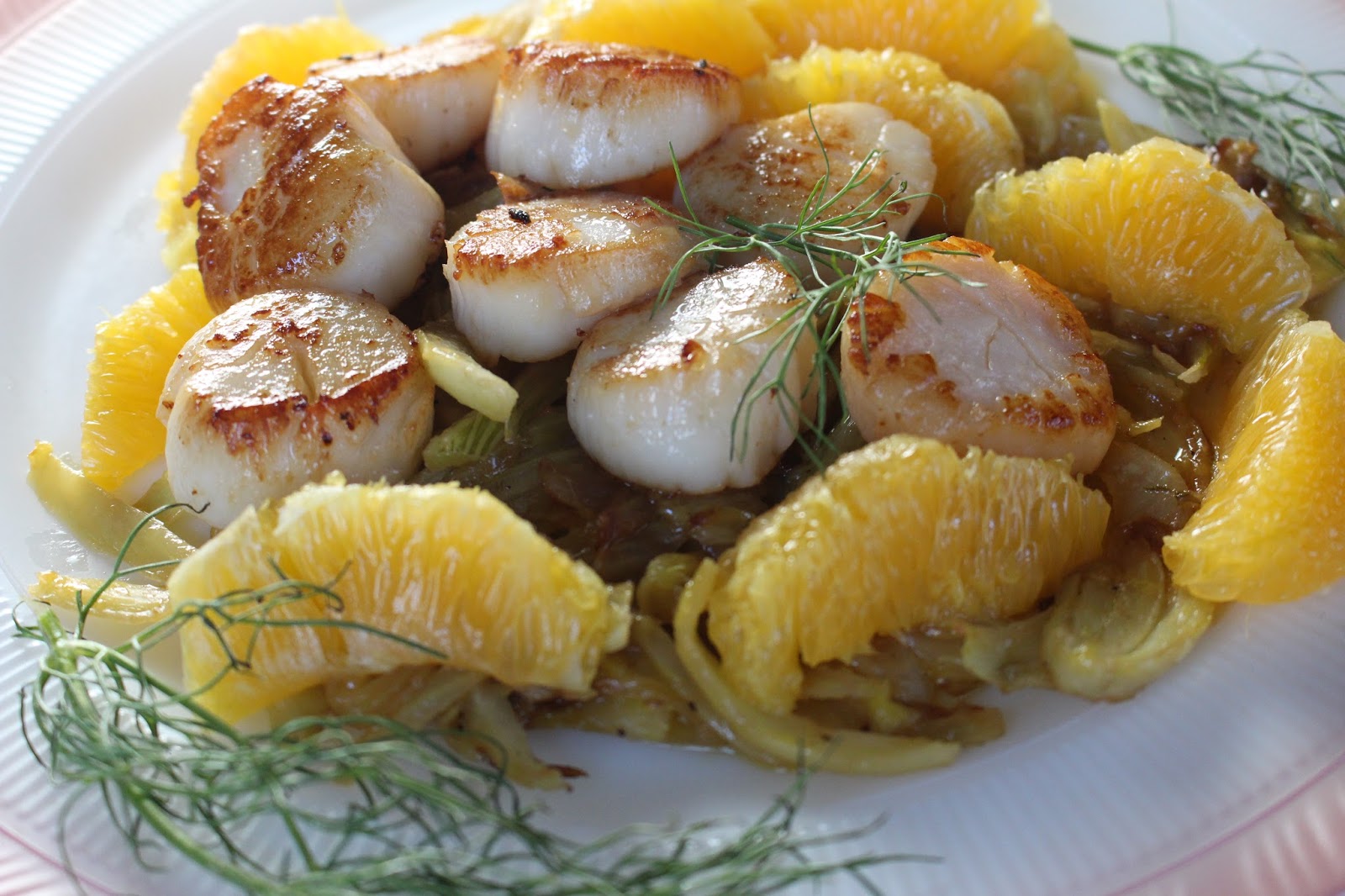 Orange Fennel Scallops Diary of a Mad Hausfrau