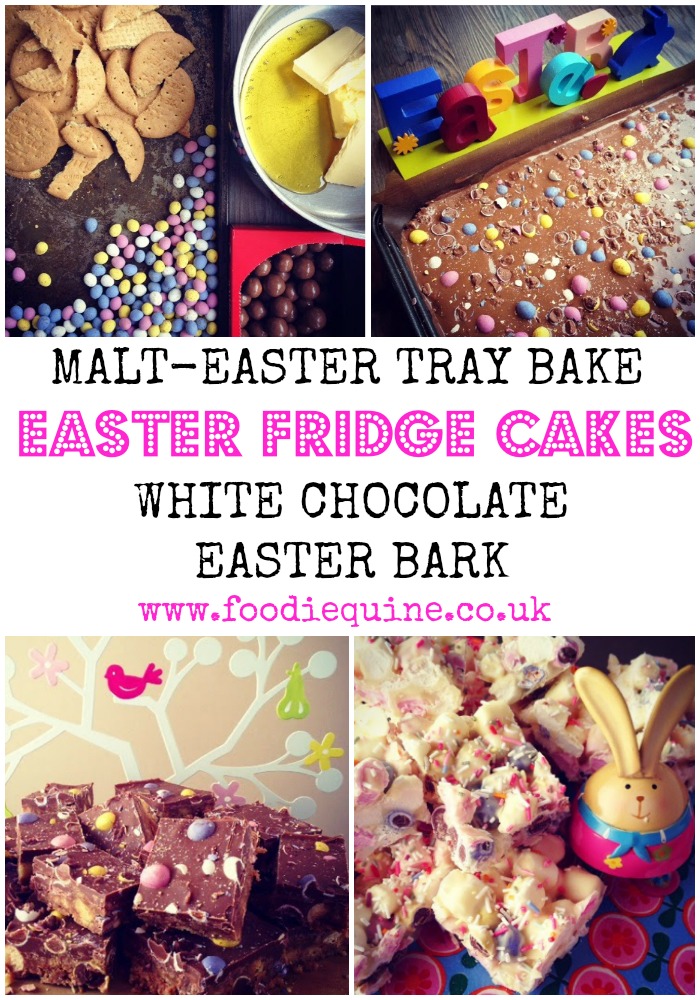 Easter Fridge Cakes White Chocolate Bark and Malt Easter Tray Bake