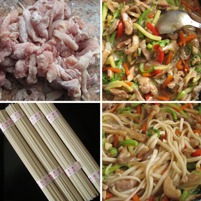 Лапша удон с курицей и овощами (Яки Удон Тори)