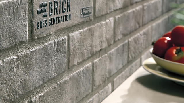 Brick finish wall tiles Tribeca for kitchen