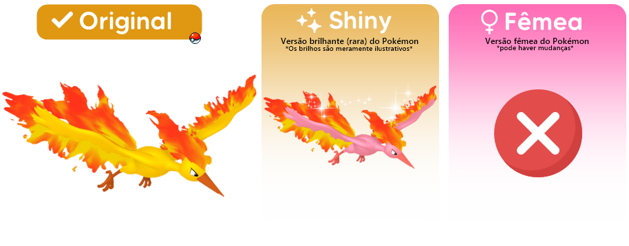 Shiny Moltres  Shiny pokemon, Pokemon dex, Pokemon go