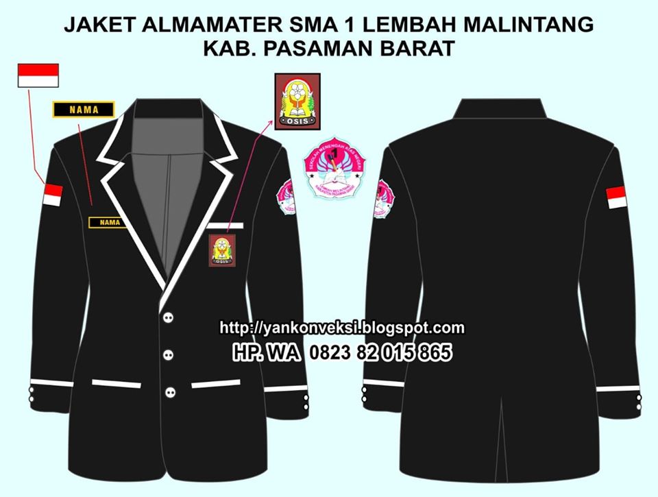 JAKET ALMAMATER OSIS SMA