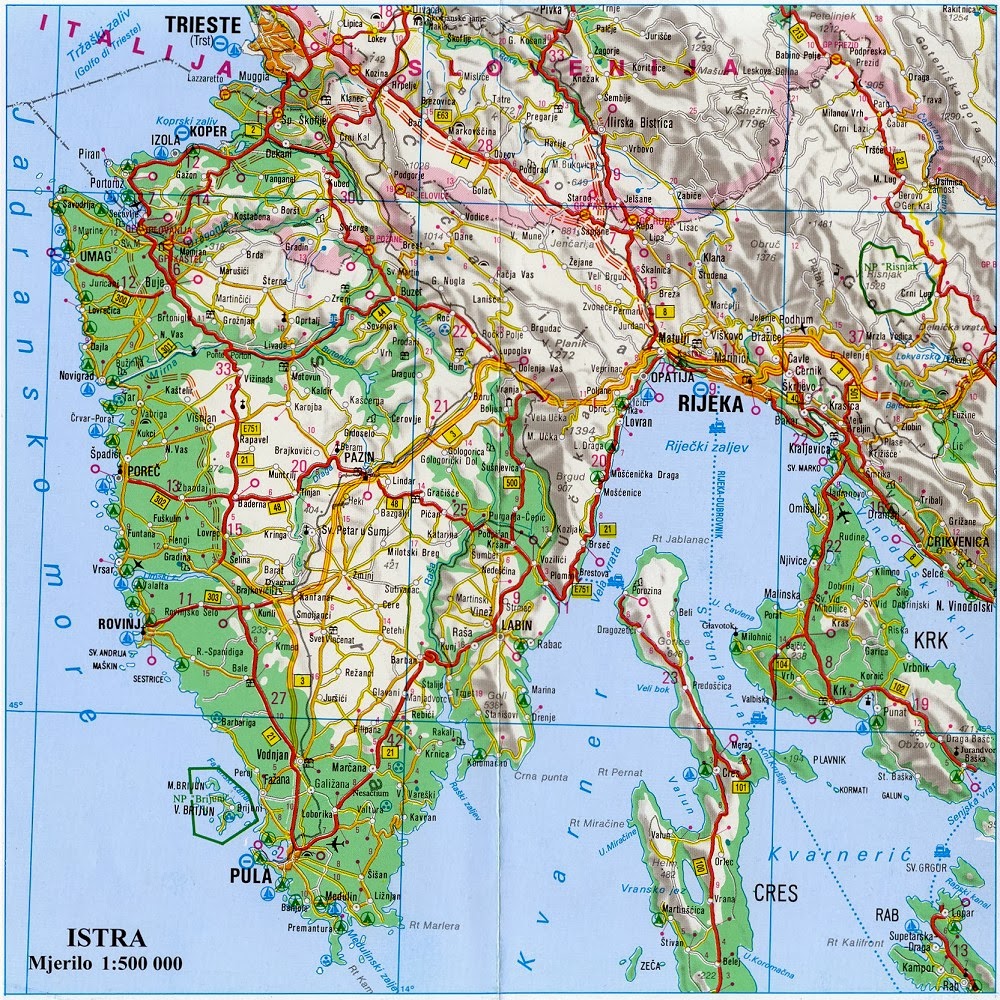 isztria térkép Online térképek: Isztria térkép isztria térkép