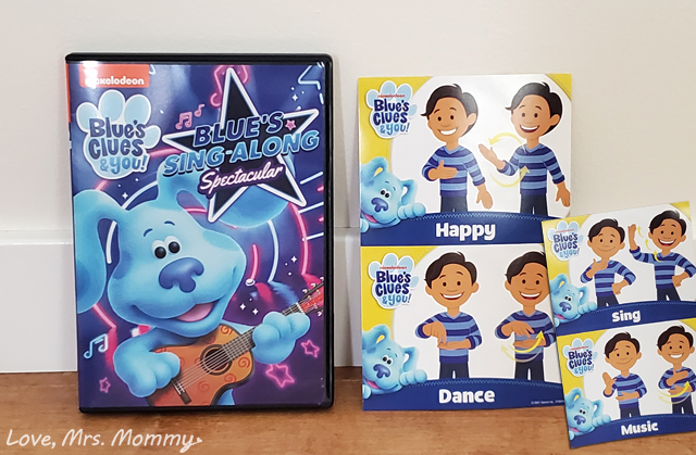 Blue's Clues & You! Blue's Sing-Along Spectacular DVD, blues clues, music tv show, tv show for kids, preschool tv shows, nickelodeon, nickelodeon tv shows, preschool learning shows